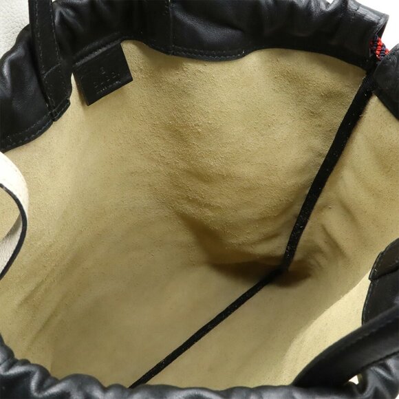 GUCCI Red Leather Tote Bag - Picture 8 of 10